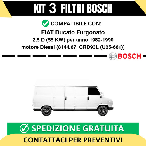 Kit bosch filtri tagliando - kit, 3