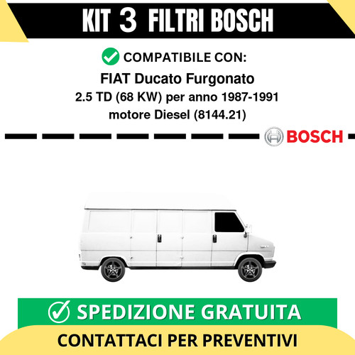 Kit bosch filtri tagliando - bosch, 3