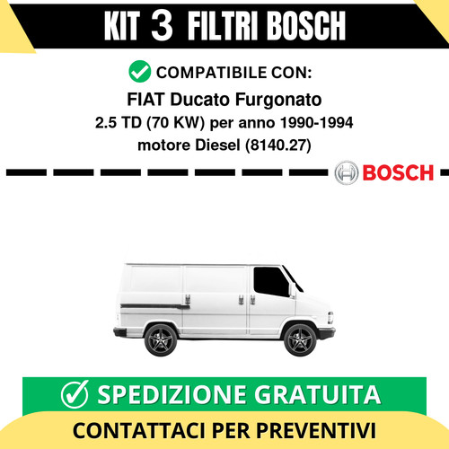 Kit bosch filtri tagliando - filtri,