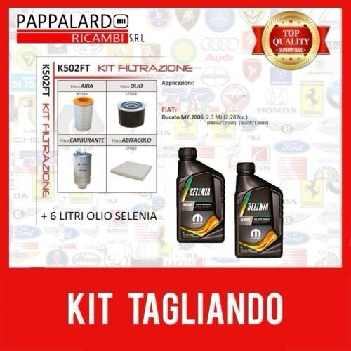 Kit tagliando olio selenia - tagliando, +